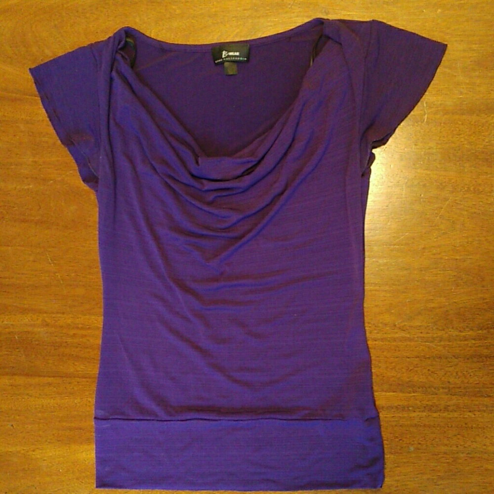 Turquoise and Purple Work Basics; Cowl Neck